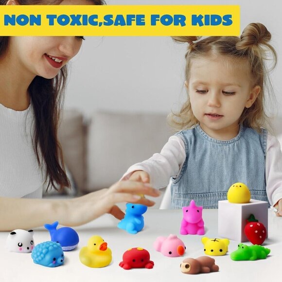 ⭐25 Pack Mini Favors Kawaii Squishy Stress Relief Bags Fillers with Storage Box - Picture 5 of 8